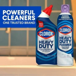 Clorox Toilet Bowl Gel Cleaner With Bleach, Neutral Scent, 24 Oz Bottle, Case Of 12