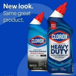 Clorox Toilet Bowl Gel Cleaner With Bleach, Neutral Scent, 24 Oz Bottle, Case Of 12