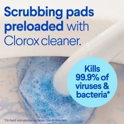 Clorox ToiletWand Disposable Toilet Cleaning System - ToiletWand, Storage Caddy, Disinfecting ToiletWand Refill Heads