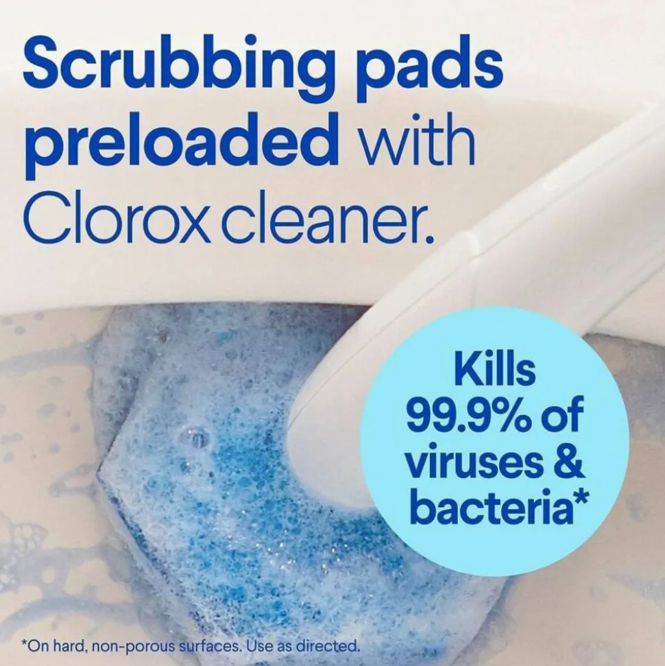 Clorox ToiletWand Disposable Toilet Cleaning System - Blue, White - 18 / Bundle