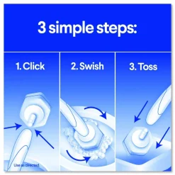Clorox ToiletWand Toilet Cleaning Refills, Toilet Cleaning Scrubbing Pads, Blue/White, 10/Pack, 6 Packs/Carton