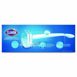 Clorox ToiletWand Toilet Cleaning Refills, Toilet Cleaning Scrubbing Pads, Blue/White, 10/Pack, 6 Packs/Carton