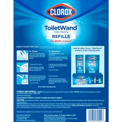 Clorox ToiletWand Toilet Cleaning and Disinfecting Scrubbing Pads Refills, 20 Count, Pack of 4 - Blue, White - 20/Box