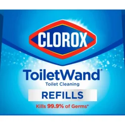 Clorox ToiletWand Toilet Cleaning Refills, Disinfecting Scrubbing Pads, 10 Count, Pack of 6