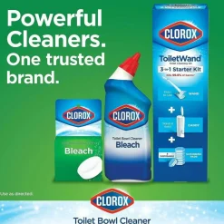 Clorox Ultra Clean Bleach Toilet Tablets, 3.5 Oz, White, Pack Of 2 Tablets