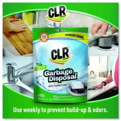 CLR Garbage Disposal Pods, 5 Pods/Pack, 6 Packs/Carton