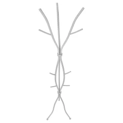 Coat Rack, Hall Tree, Free Standing, 11 Hooks, Entryway, 74"H, Bedroom, Grey Metal, Contemporary, Modern