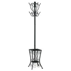 Coat Rack, Hall Tree, Free Standing, 8 Hooks, Entryway, 71