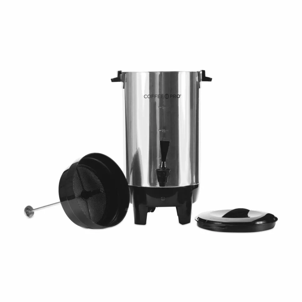 Coffee Pro 30-Cup Percolating Urn, Stainless Steel