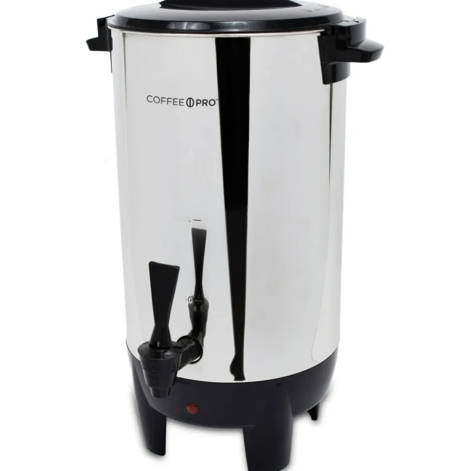 Coffee Pro 30-Cup Percolating Urn, Stainless Steel