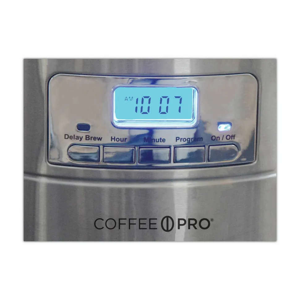 Coffee Pro Home/Office Euro Style Coffee Maker, Stainless Steel