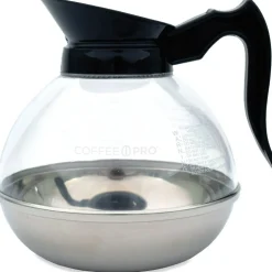 Coffee Pro Unbreakable Regular Coffee Decanter, 60 oz, Black Handle
