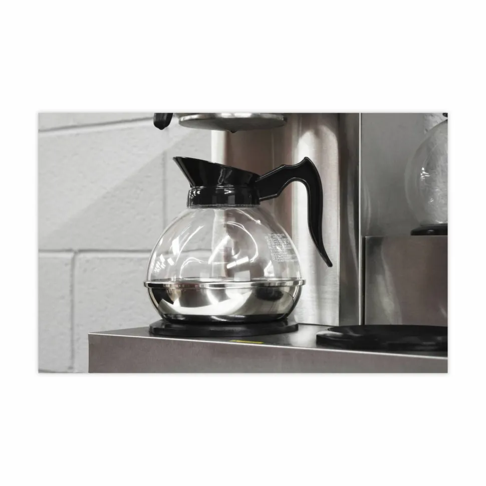 Coffee Pro Unbreakable Regular Coffee Decanter, 60 oz, Black Handle