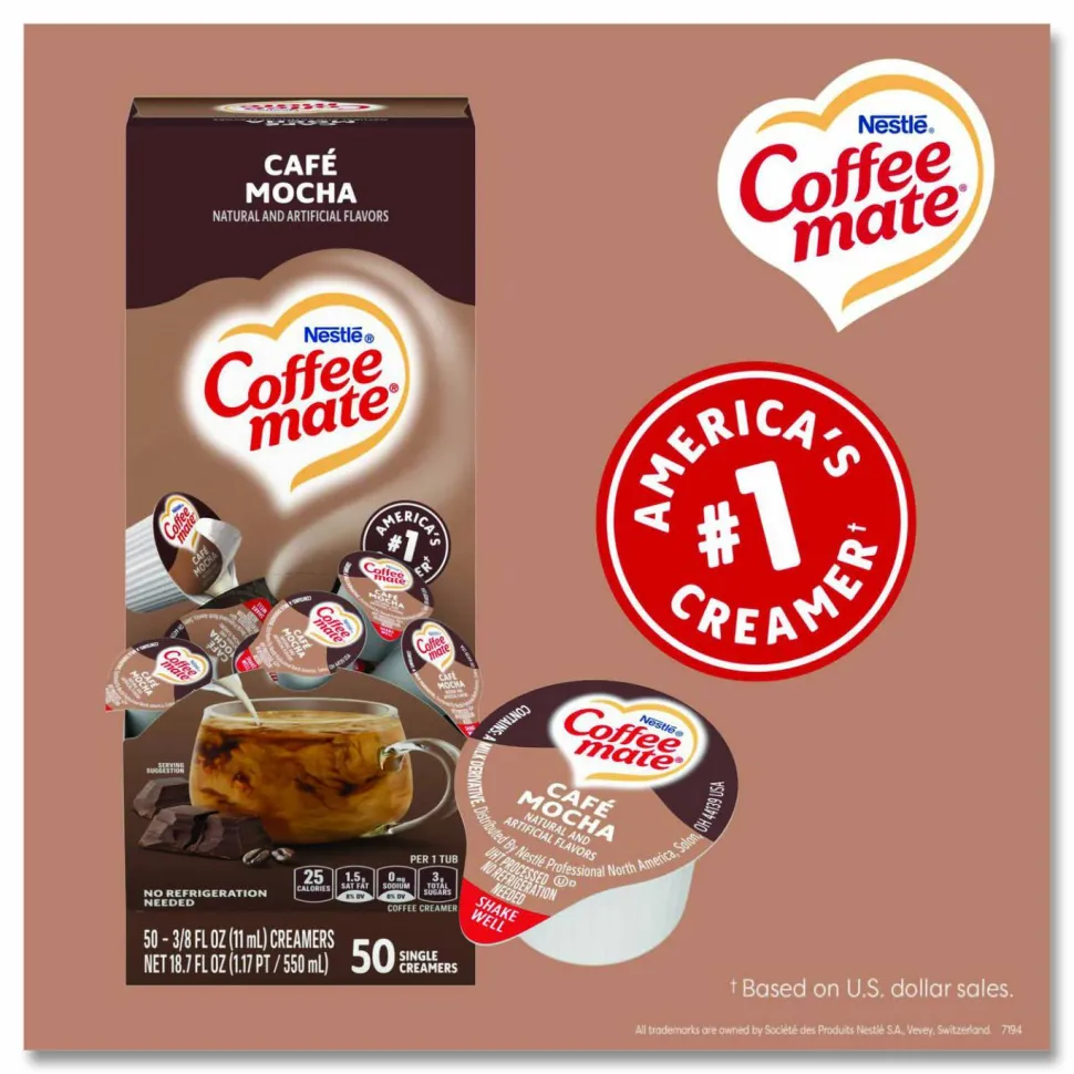 Coffee mate Café Mocha Nondairy Liquid Creamer Singles