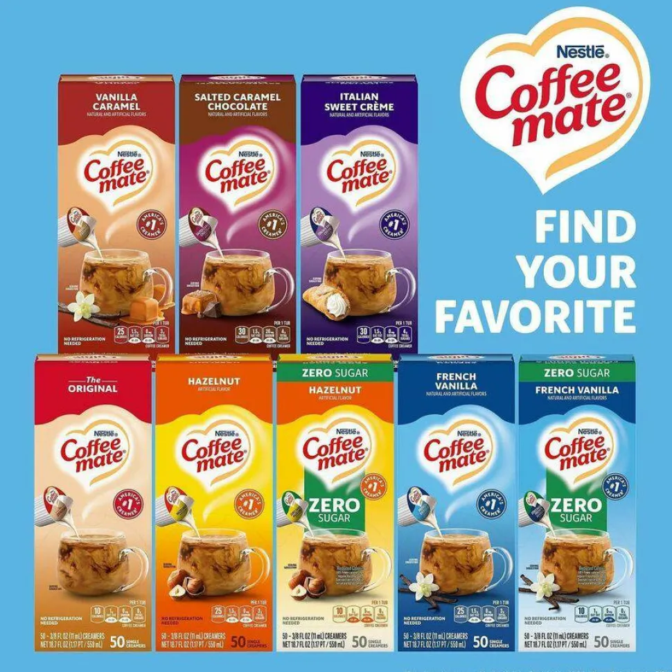 Coffee mate French Vanilla Nondairy Liquid Creamer Singles