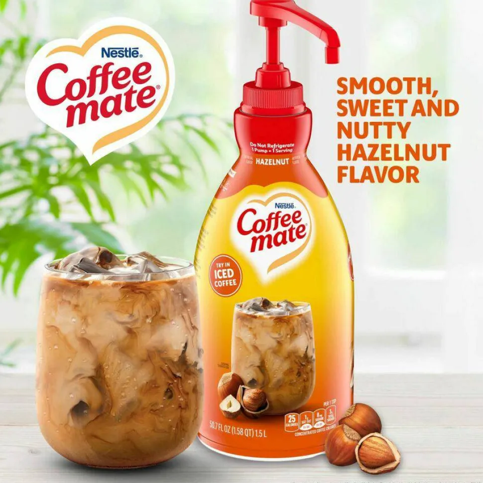 Coffee mate Hazelnut Liquid Concentrate Coffee Creamer - Pump Bottle