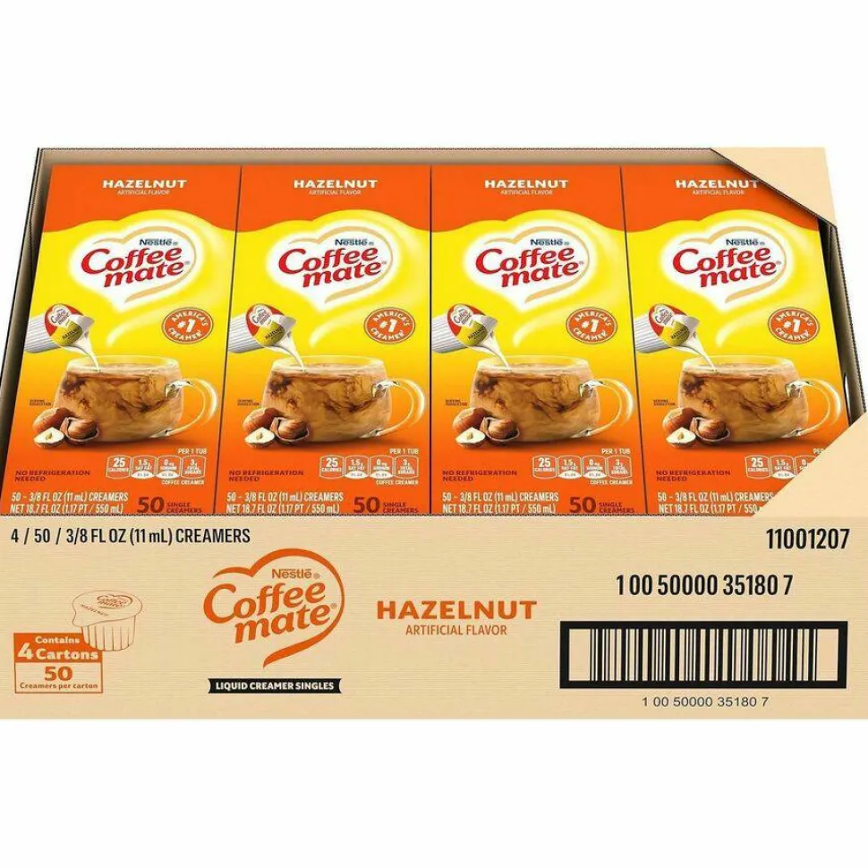 Coffee mate Hazelnut Nondairy Liquid Creamer Singles