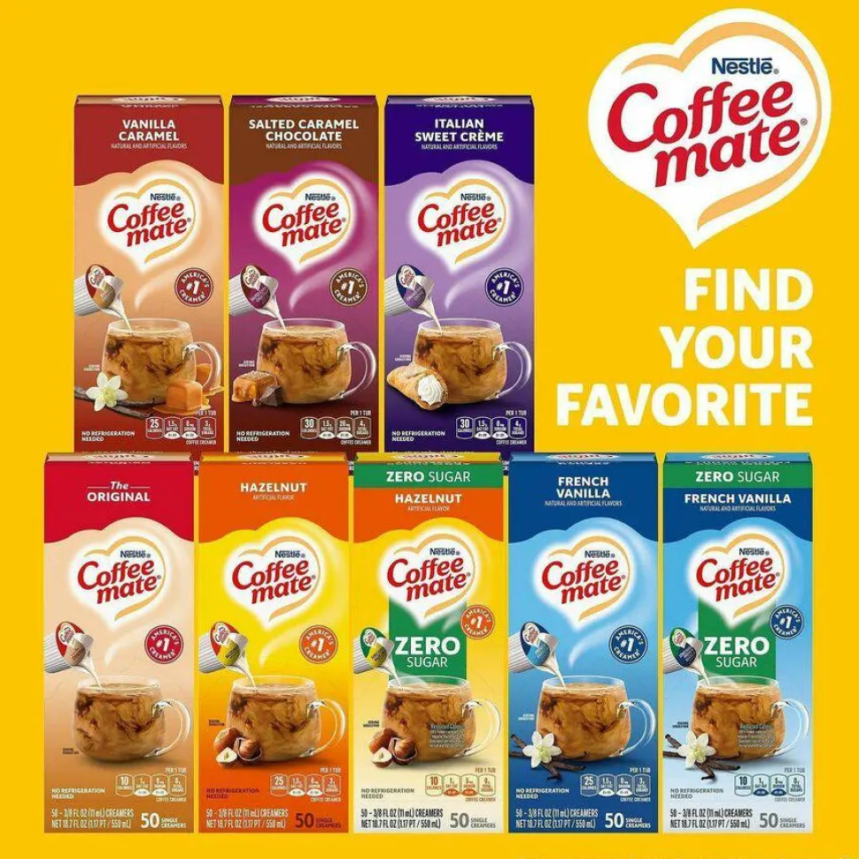 Coffee mate Hazelnut Nondairy Liquid Creamer Singles