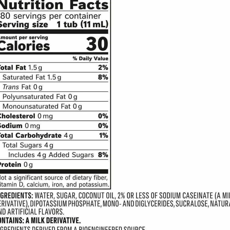 Coffee mate Italian Sweet Creme Nondairy Liquid Creamer Singles - Italian Sweet Creme Flavor - 0.38 fl oz (11 mL) - 180 / Carton