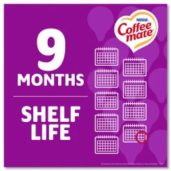 Coffee mate Liquid Coffee Creamer, Salted Caramel Chocolate, 0.38 oz Mini Cups, 50/Box, 4 Boxes/Carton