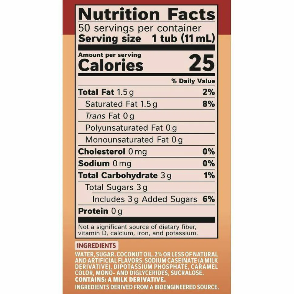 Coffee mate Liquid Coffee Creamer, Vanilla Caramel, 0.38 oz Mini Cups, 50/Box, 4 Boxes/Carton