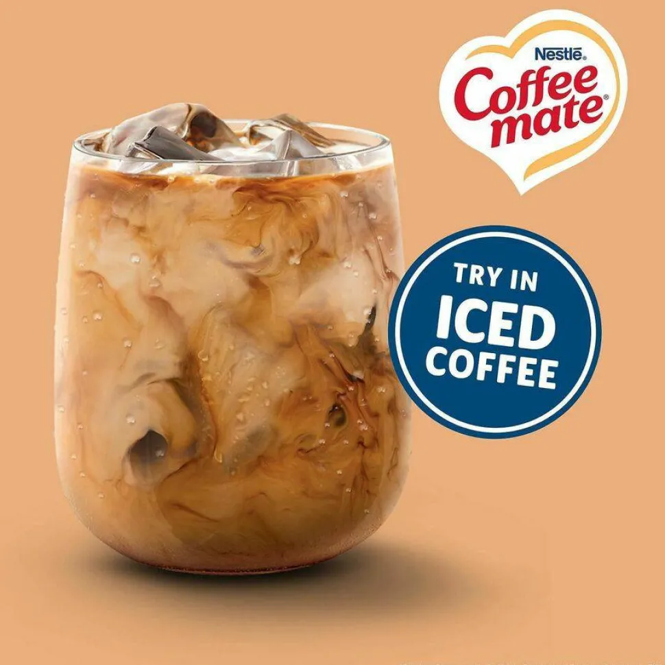 Coffee mate Liquid Coffee Creamer, Vanilla Caramel, 0.38 oz Mini Cups, 50/Box, 4 Boxes/Carton