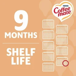 Coffee mate Liquid Coffee Creamer, Vanilla Caramel, 0.38 oz Mini Cups, 50/Box, 4 Boxes/Carton