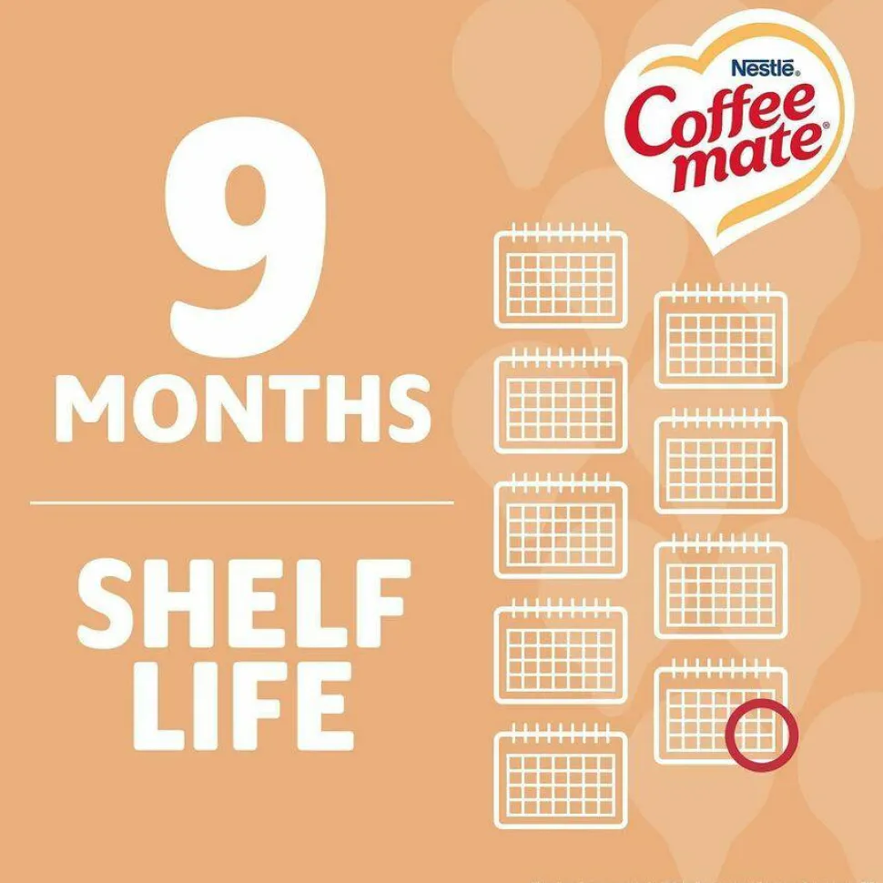 Coffee mate Liquid Coffee Creamer, Vanilla Caramel, 0.38 oz Mini Cups, 50/Box, 4 Boxes/Carton
