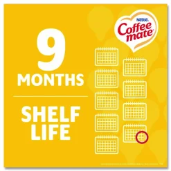 Coffee mate Liquid Coffee Creamer, Zero Sugar Hazelnut, 0.38 oz Mini Cups, 50/Box, 4 Boxes/Carton
