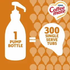 Coffee mate Liquid Creamer Pump Bottle, Salted Caramel Chocolate, 1.5 L Pump Bottle