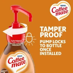 Coffee mate Liquid Creamer Pump Bottle, Salted Caramel Chocolate, 1.5 L Pump Bottle