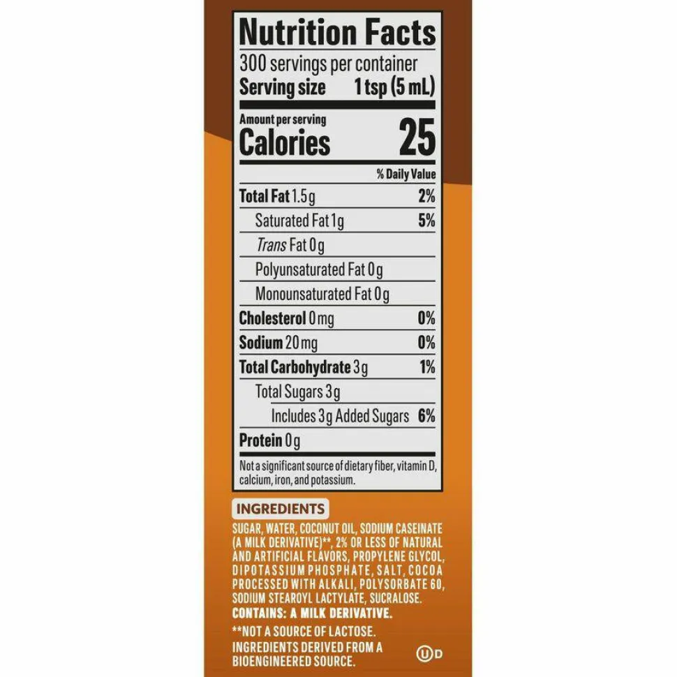Coffee mate Liquid Creamer Pump Bottle, Salted Caramel Chocolate, 1.5 L Pump Bottle