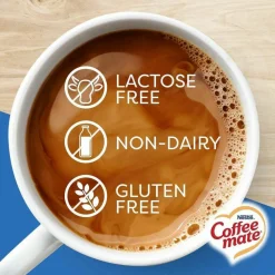 Coffee mate Plant-Based Almond Milk Non-Dairy Liquid Creamer Singles, Natural Vanilla, 0.38 oz Mini Cups, 200/Carton