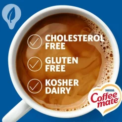 Coffee mate Plant-Based Almond Milk Non-Dairy Liquid Creamer Singles, Natural Vanilla, 0.38 oz Mini Cups, 200/Carton