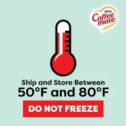 Coffee mate Plant-Based Oat Milk Liquid Creamers, Natural Vanilla, 0.38 oz Mini Cups, 50/Box, 4 Boxes/Carton