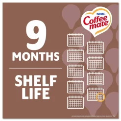 Coffee mate Plant-Based Oat Milk Liquid Creamers, Natural Vanilla, 0.38 oz Mini Cups, 50/Box