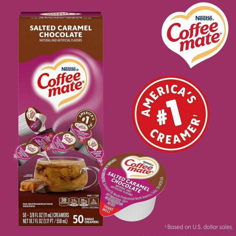Coffee mate Salted Caramel Chocolate Nondairy Liquid Creamer Singles