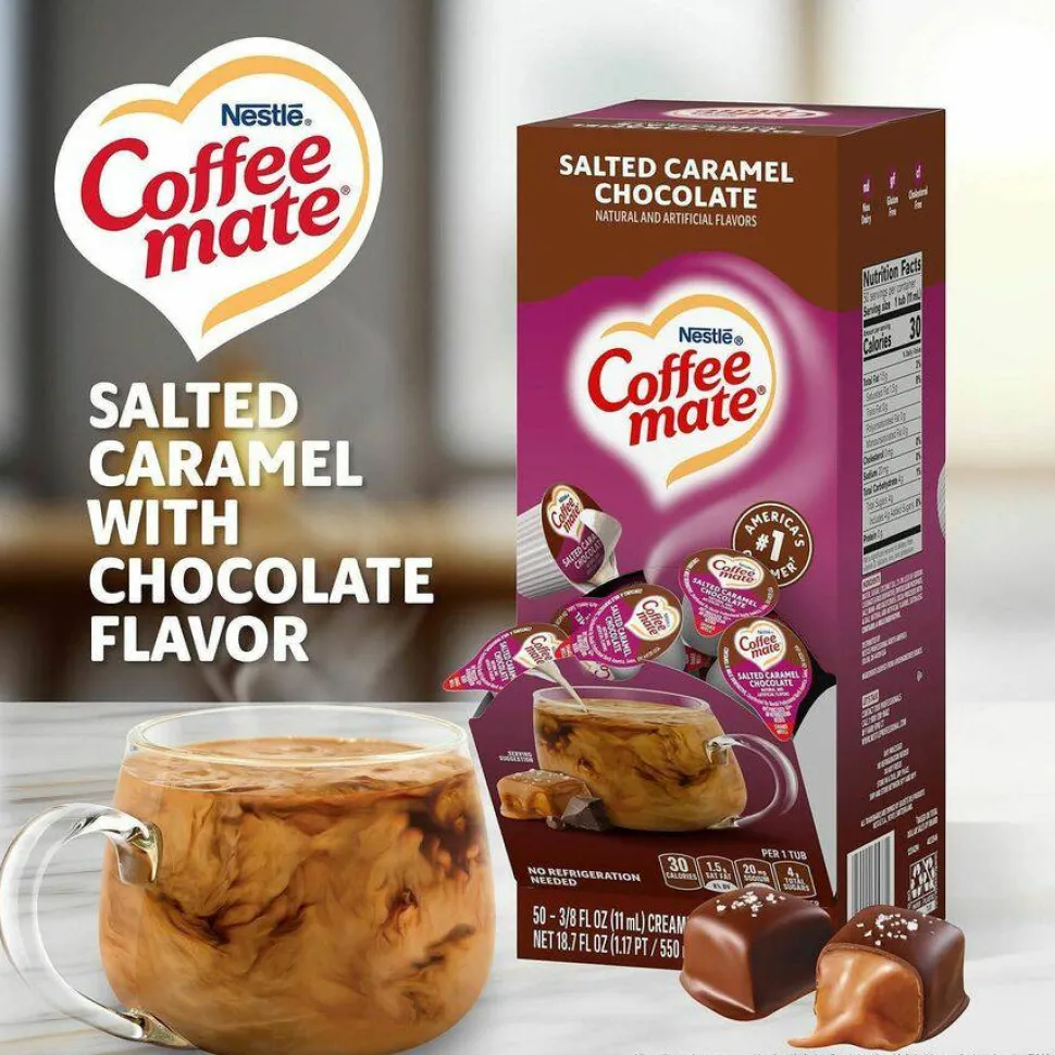 Coffee mate Salted Caramel Chocolate Nondairy Liquid Creamer Singles
