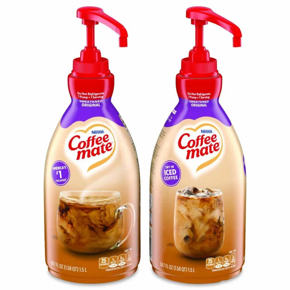 Coffee mate Sweetened Original Liquid Concentrate Coffee Creamer - Pump Bottle