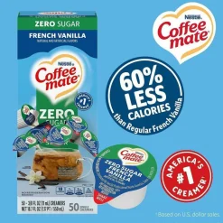 Coffee mate Zero-Sugar French Vanilla Nondairy Liquid Creamer Singles