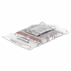 CoinLOK Tamper Evident Coin Bags, 14 1/2" x 25", Clear, Pack Of 50