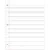 College-Ruled Notebook Filler Paper, 3-Hole Punched, 11" x 8 1/2", 100 Sheets