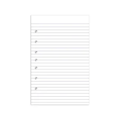 College-Ruled Notebook Filler Paper, 7-Hole Punched, 8 1/2" x 5 1/2", 120 Sheets