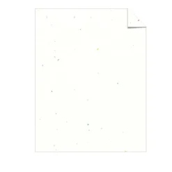 Color Cardstock, 65 lb Cover Weight, 8.5 x 11, Stardust Flecked White, 250/Pack