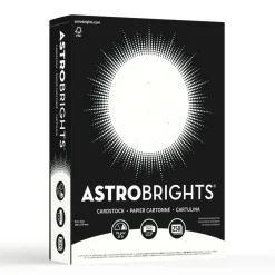 Color Cardstock, 65 lb Cover Weight, 8.5 x 11, Stardust Flecked White, 250/Pack