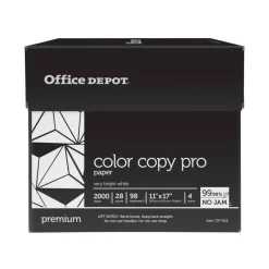 Color Copy Paper, White, Ledger (11" x 17"), 2000 Sheets Per Case, 28 Lb, 98 Brightness