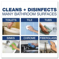 Comet Disinfecting Bathroom Cleaner, 32 Oz, 4 Spray Triggers Per Case, Case Of 8 Bottles