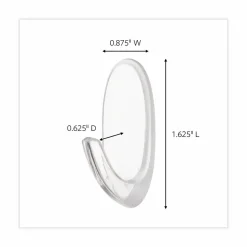 Command Assorted Hooks Cabinet Pack, 50 Hooks, 50 Clear Adhesive Strips, Damage Free Hanging Picture Hangers, No Tools Wall Hanging Strips