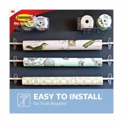 Command Assorted Hooks Cabinet Pack, 50 Hooks, 50 Clear Adhesive Strips, Damage Free Hanging Picture Hangers, No Tools Wall Hanging Strips
