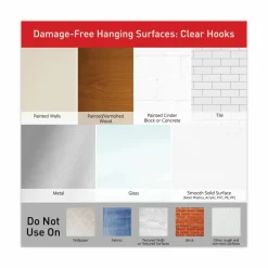 Command Assorted Hooks Cabinet Pack, 50 Hooks, 50 Clear Adhesive Strips, Damage Free Hanging Picture Hangers, No Tools Wall Hanging Strips